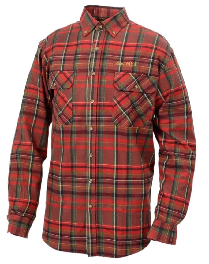 Dovrefjell -flanellipaita, Punainen 3 Dovrefjell -flanellipaita, Punainen