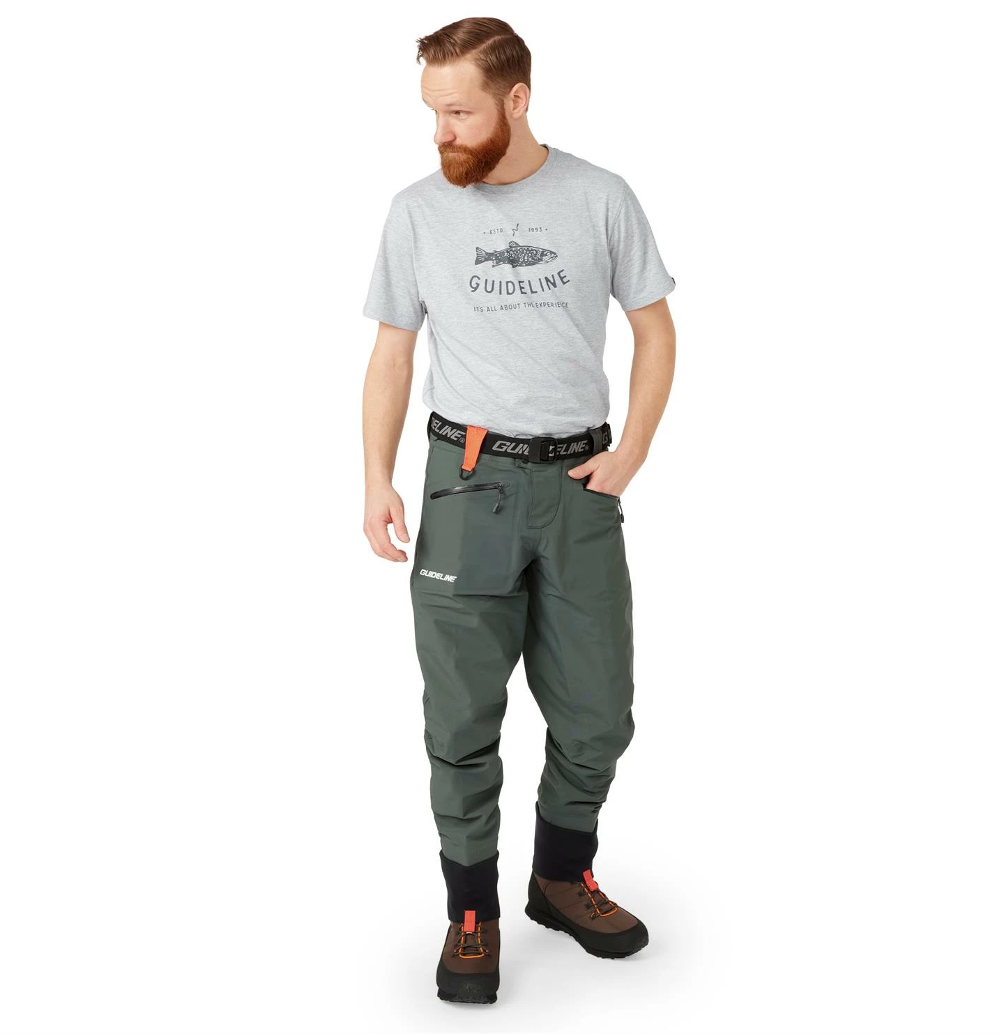 Guideline Laxa Waist Wader, Algae Green 3 Guideline Laxa Waist Wader, Algae Green