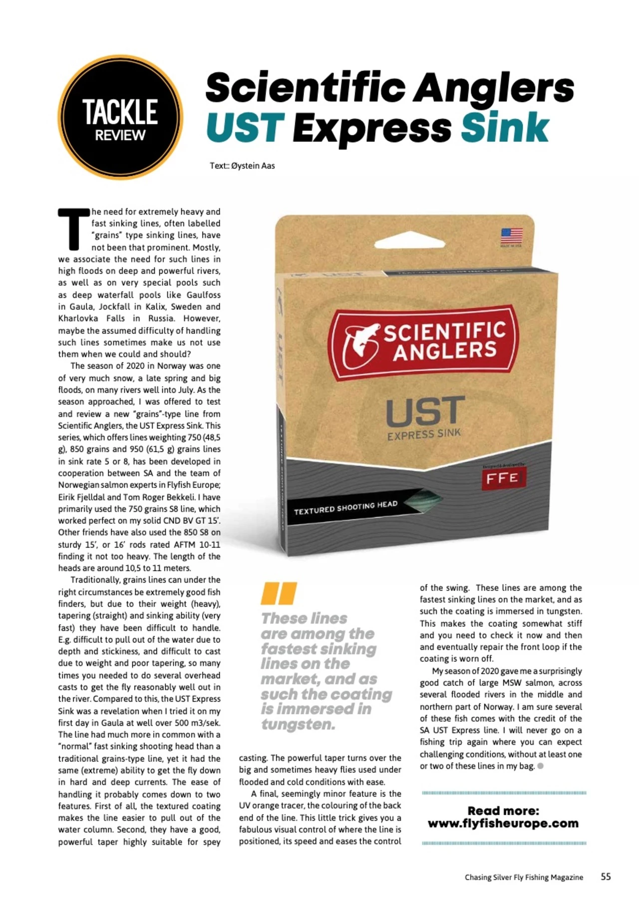 Scientific Anglers UST Express Sink -ampumapää 8 Scientific Anglers UST Express Sink -ampumapää - Image 6