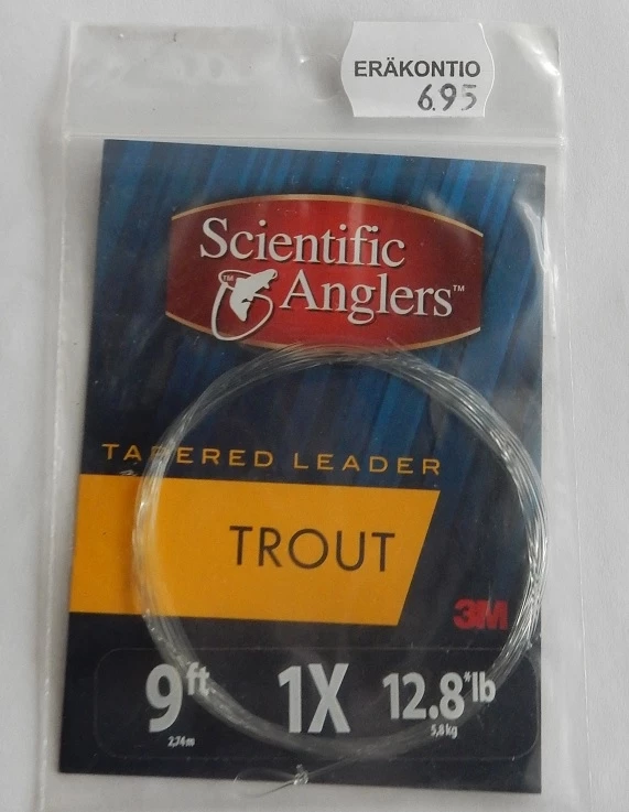 Scientific Anglers Trout 1X 9′ -valmis Perhoperuke 3 Scientific Anglers Trout 1X 9′ -valmis Perhoperuke